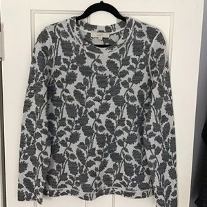 Loft grey patterned sweater
